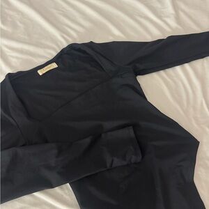 Black Long Sleeve Bodysuit